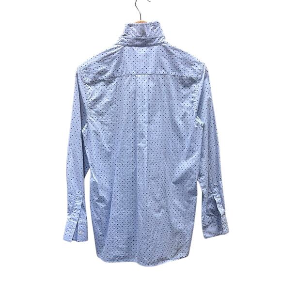Celine Light Blue Polka Dot Button Down Shirt - Picture 7 of 13